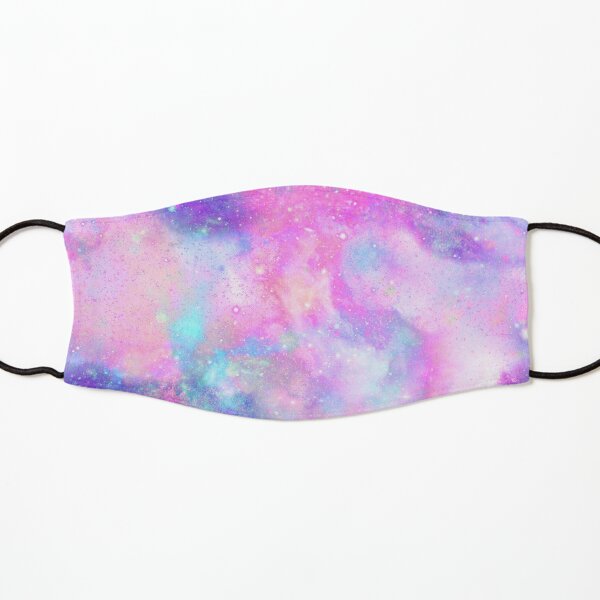 Pink & Purple Unicorn Watercolor Galaxy Kids Mask