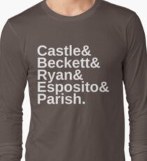 Castle & Beckett & Ryan & Esposito & Parish Long Sleeve T-Shirt