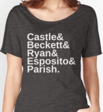 Castle & Beckett & Ryan & Esposito & Parish Women's Relaxed Fit T-Shirt