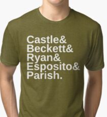 Castle & Beckett & Ryan & Esposito & Parish Tri-blend T-Shirt