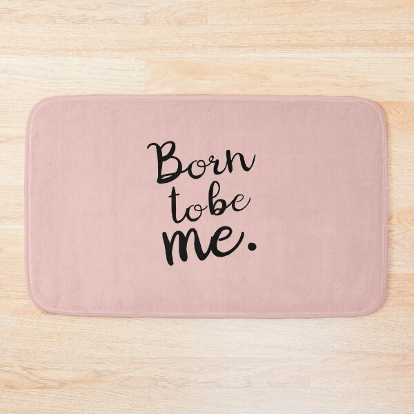 Item preview, Born to Be Me quote Nude color | personal motivation designed and sold by Bebichic.