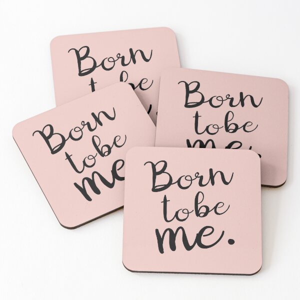 Item preview, Born to Be Me quote Nude color | personal motivation designed and sold by Bebichic.
