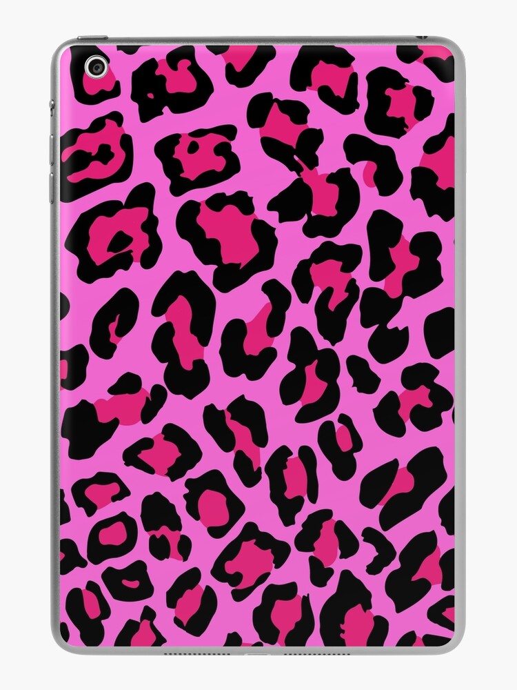 Pink Black Leopard Print Faux Glitter iPad Case & Skin for Sale by  wildredhead