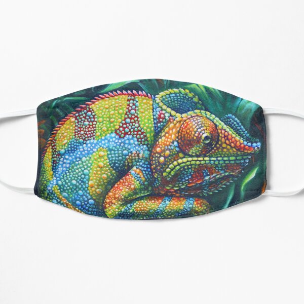 Red, Green, and Gold (and Blue) Flat Mask