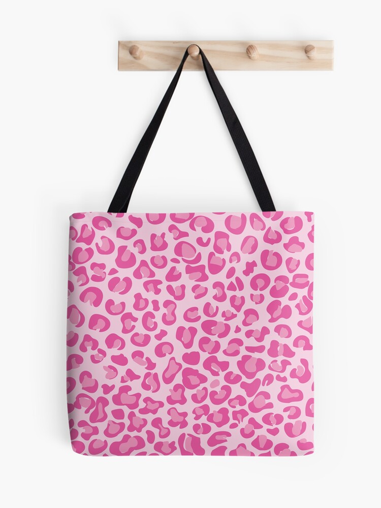 PINK Leopard Tote Bags