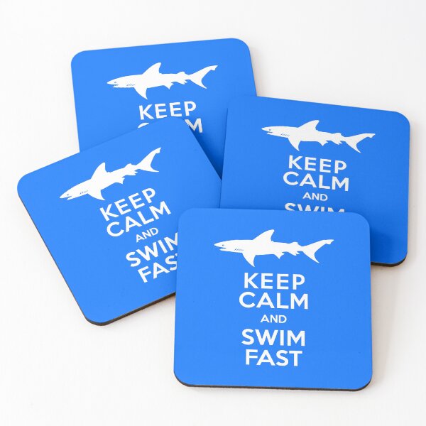 Item preview, Shark - Keep Calm and Swim Fast  designed and sold by AntiqueImages.