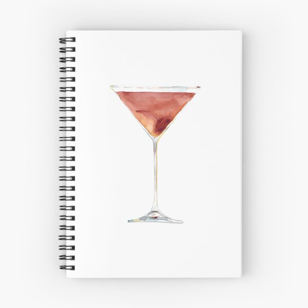 Item preview, Watercolor hand drawn sketch illustration of manhattan cocktail designed and sold by FuzzyLogicKate.