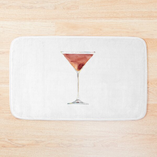 Item preview, Watercolor hand drawn sketch illustration of manhattan cocktail designed and sold by FuzzyLogicKate.