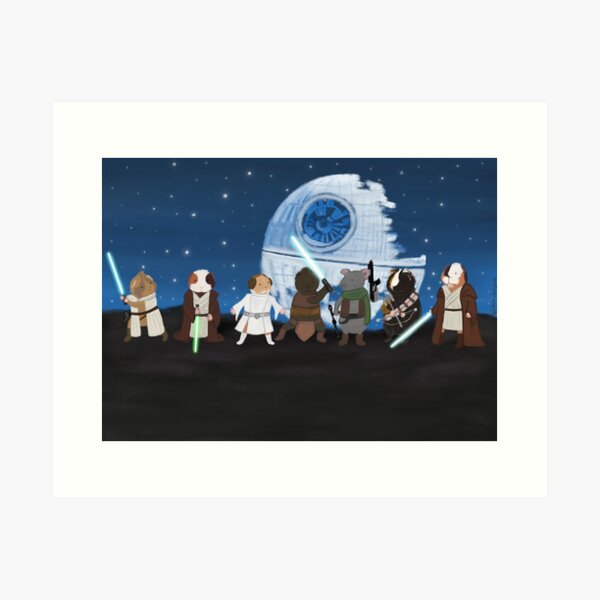 Star guinea pigs Art Print