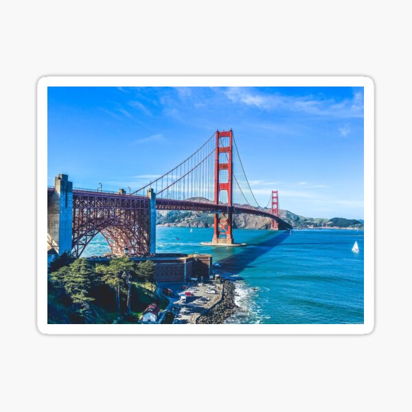 The Golden Gate Bridge, San Francisco Sticker