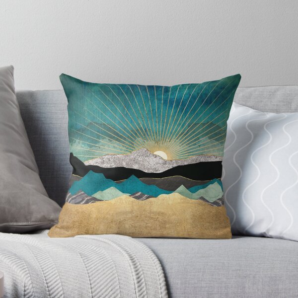 Peacock Vista Throw Pillow