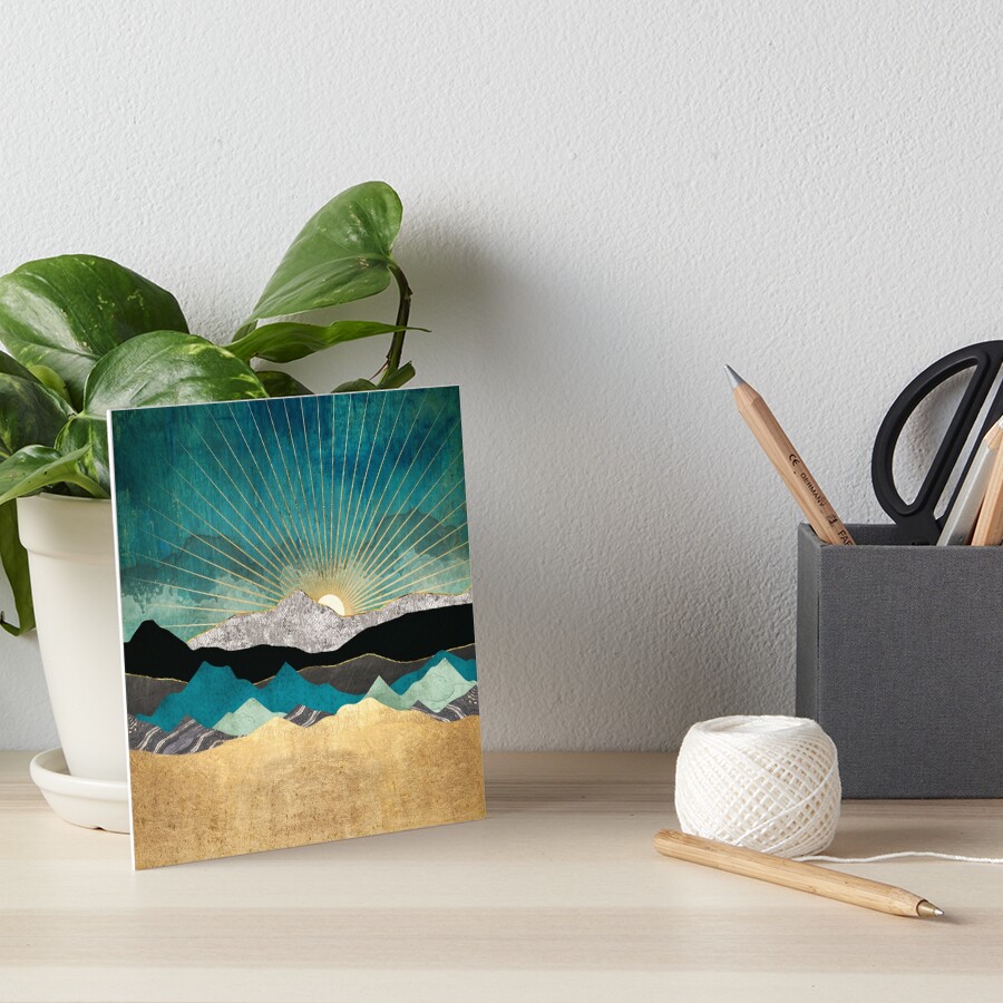 Peacock Vista Art Board Print