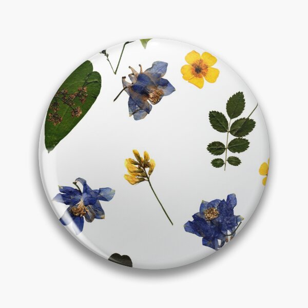 Item preview, Pressed Summer Flower and Leaf Pattern designed and sold by Ivy Lily Art.