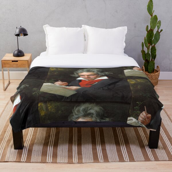 Beethoven Portrait, 1819 Throw Blanket