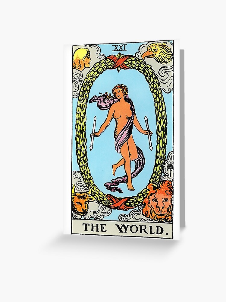 TAROT 21 - THE WORLD" Greeting Card for Sale magnus51 |
