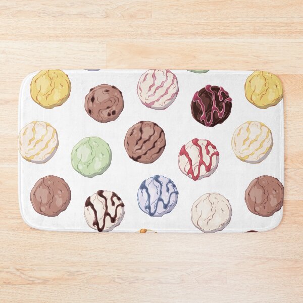 Item preview, Colorful Ice Cream Balls Pattern designed and sold by AnastasiaDesign.