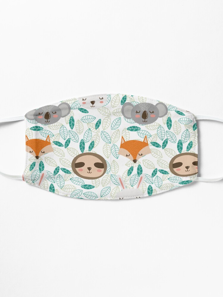 Alternative Ansicht von Niedliches Tier Design Geschenk mit Faultier, Fuchs, Koala Bär und Hase Maske