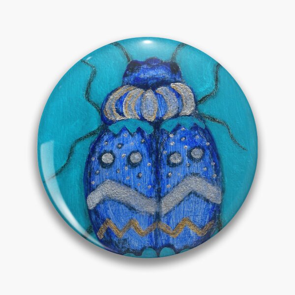 Item preview, Beetle Bug Art - Insect Charcoal Acrylic Painting designed and sold by Ivy Lily Art.
