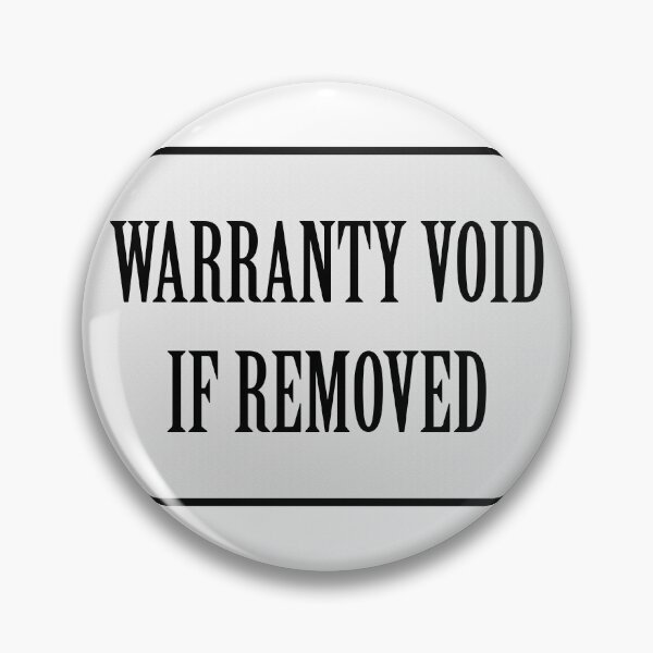 Item preview, Warranty void if removed sticker designed and sold by randomsorcery.