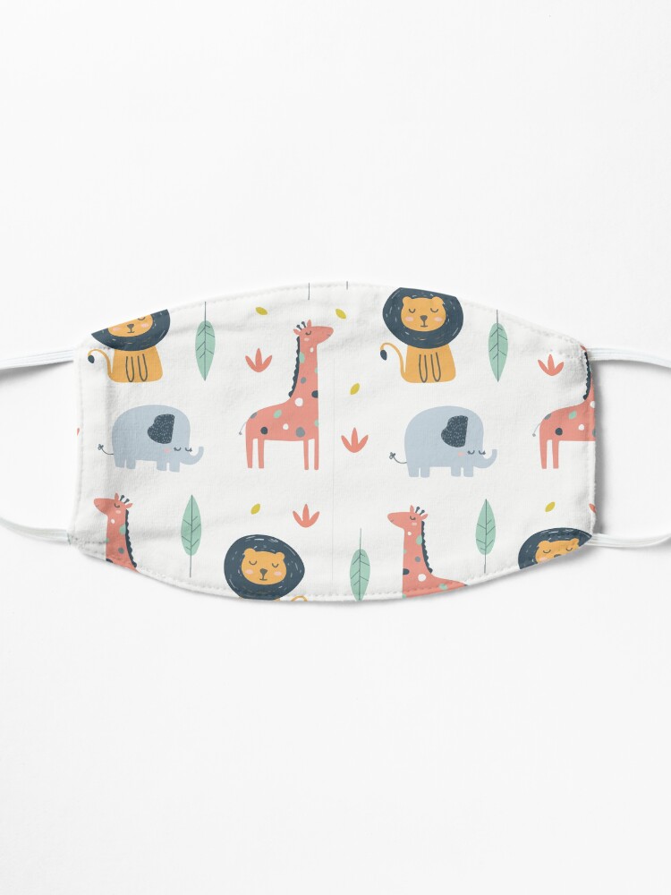 Alternative Ansicht von Niedliches Safari Tier Design Geschenk mit Elefant, Giraffe und Löwe Maske