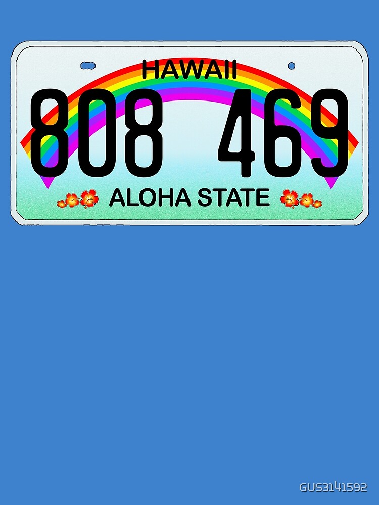 Hawaii license plate Canvas Print