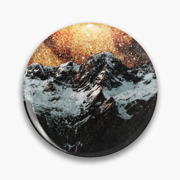 Item preview, Burning galaxy above majestic mountains designed and sold by Patrik Lovrin.