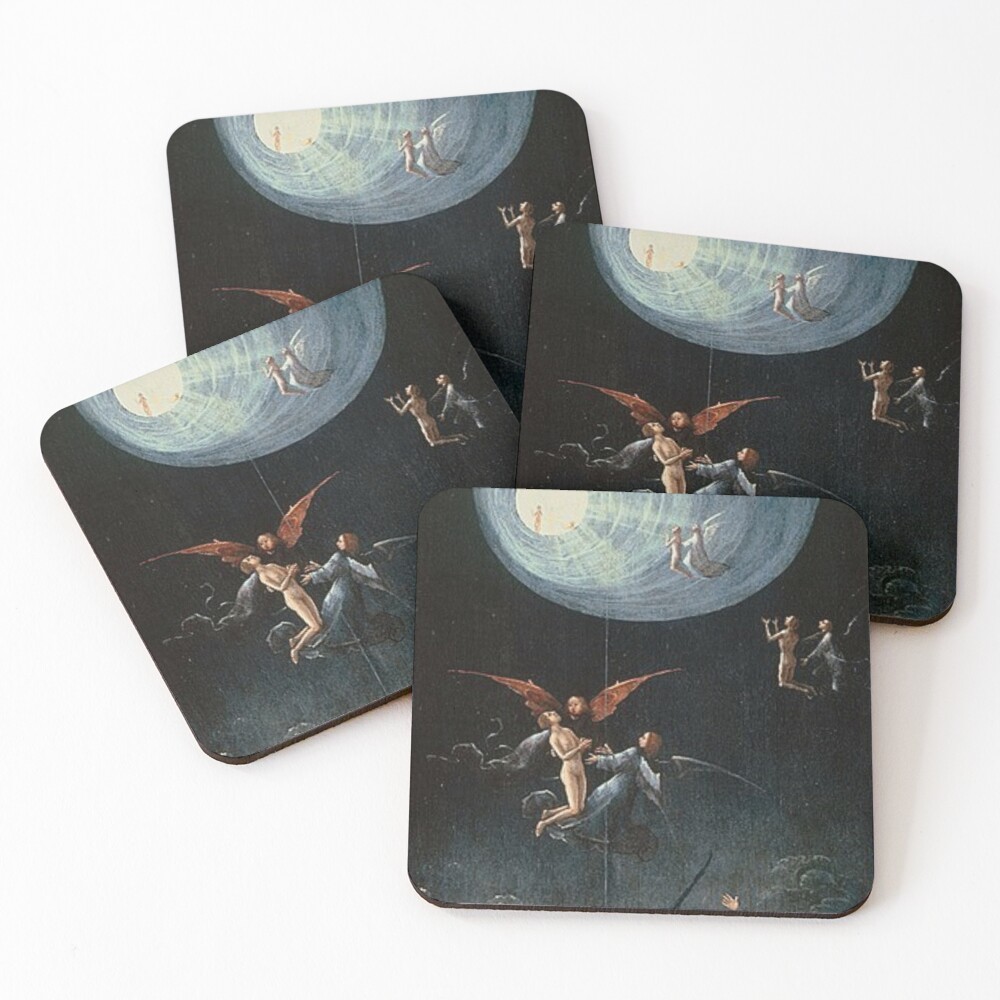 Hieronymus Bosch, coaster_pack_4_flatlay,square