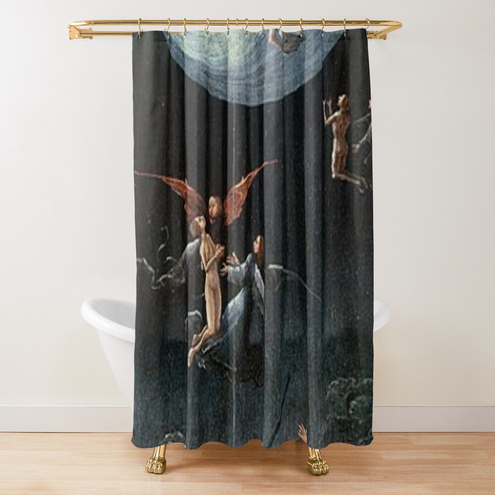 Hieronymus Bosch, shower_curtain_closed,square