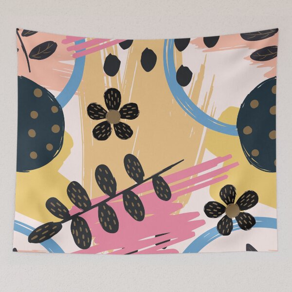 Item preview, Abstract Floral Pattern in Pastel Colors designed and sold by AnastasiaDesign.