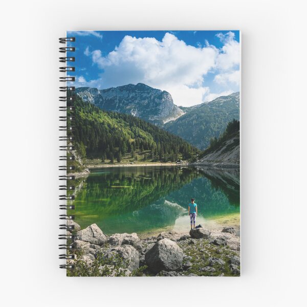 Item preview, Person at mountain lake designed and sold by Patrik Lovrin.