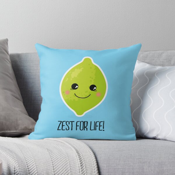 Zest for life! Throw Pillow