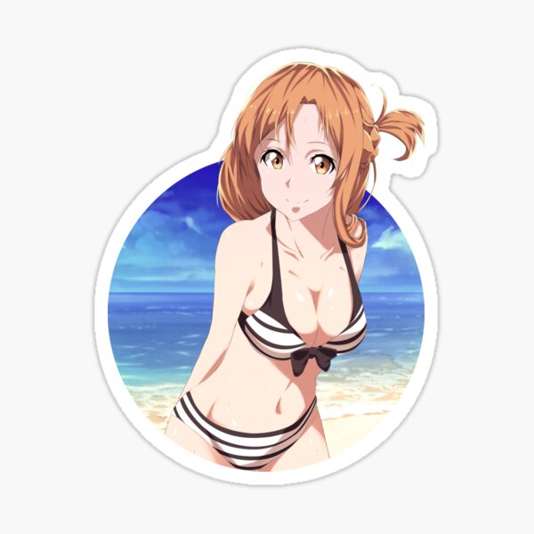 Sword Art Online - Anime- Asuna Yuuki d. Bikini Sun Fun Sticker