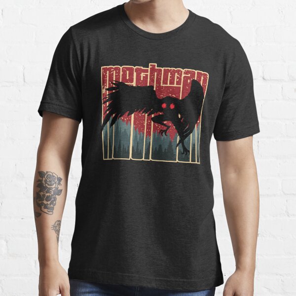 Retro Mothman - Cool Vintage Cryptid Cartoon - Original Artwork Essential T-Shirt