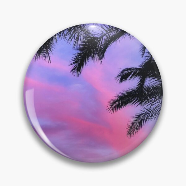 Item preview, Purple & Pink Cotton Candy Palm Tree Sunset  designed and sold by newburyboutique.