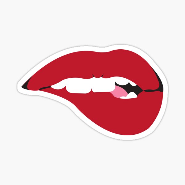 Cartoon Mouth Smile Stickers | Redbubble