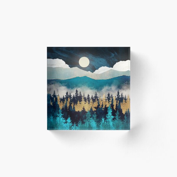 Evening Mist Acrylic Block