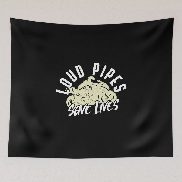 Item preview, Loud Pipes Save Lives Motorcycle designed and sold by brookes88.