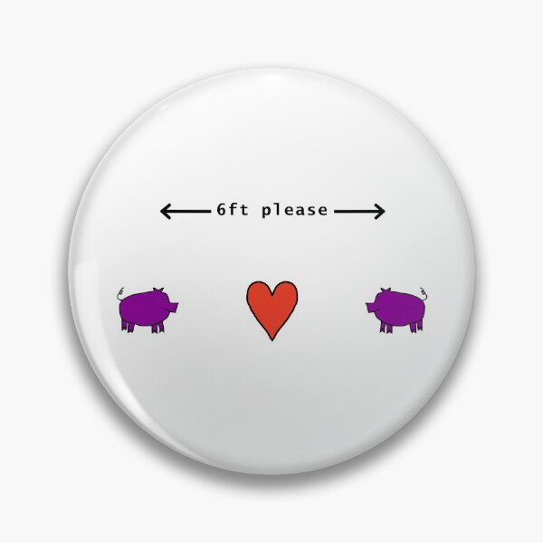 Item preview, Pig says Keep Your Distance For Now designed and sold by ellenhenry.