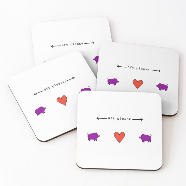 Item preview, Pig says Keep Your Distance For Now designed and sold by ellenhenry.