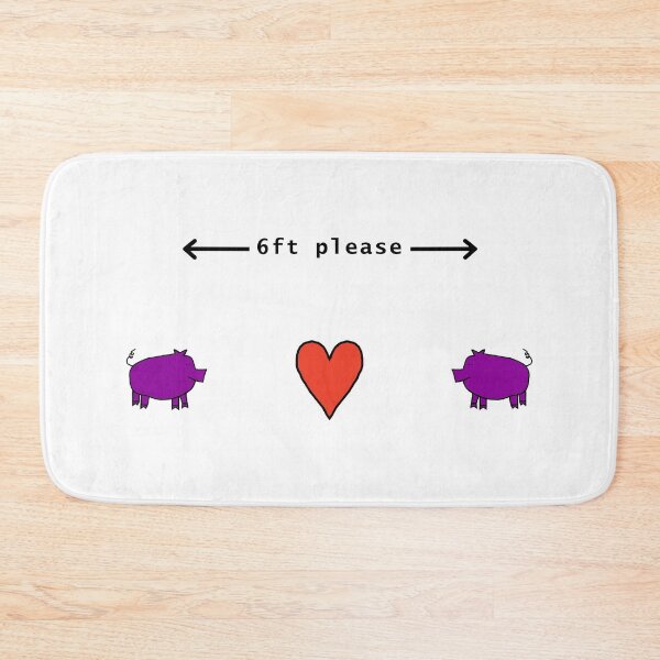 Item preview, Pig says Keep Your Distance For Now designed and sold by ellenhenry.
