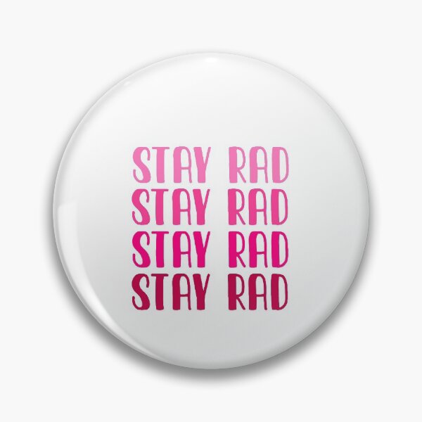 Item preview, Stay Rad Pink Gradient Sticker designed and sold by laurencude.