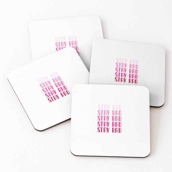 Item preview, Stay Rad Pink Gradient Sticker designed and sold by laurencude.
