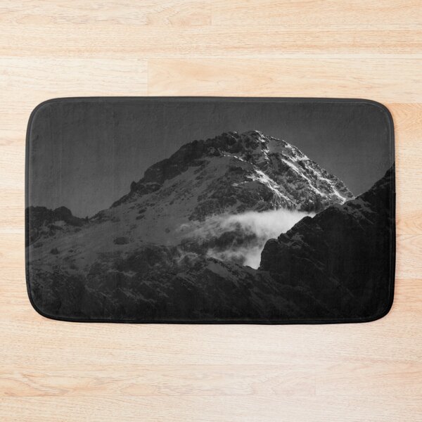 Item preview, Black and white windy snowy mountain designed and sold by Patrik Lovrin.