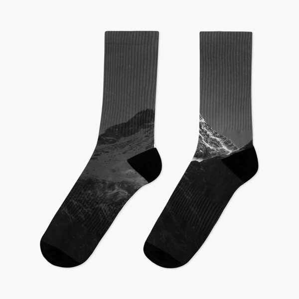 Item preview, Black and white windy snowy mountain designed and sold by Patrik Lovrin.