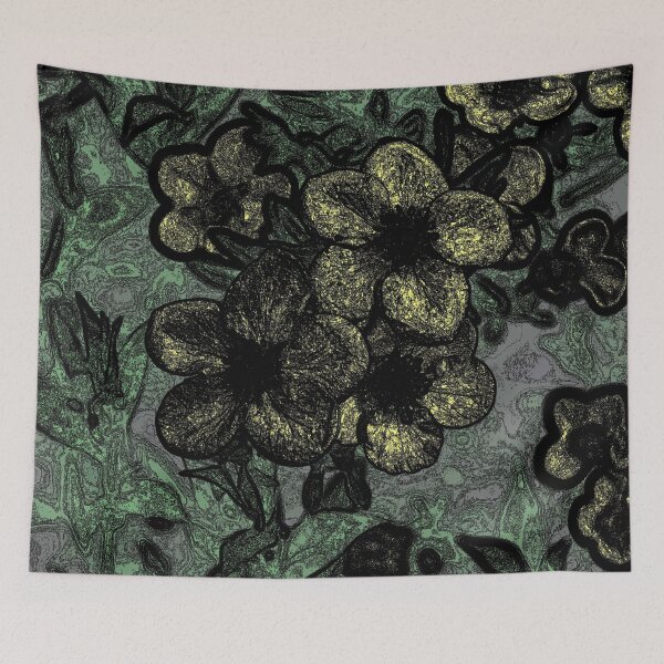 Item preview, Artistic Yellow Potentilla Blossoms designed and sold by VikingVisual.
