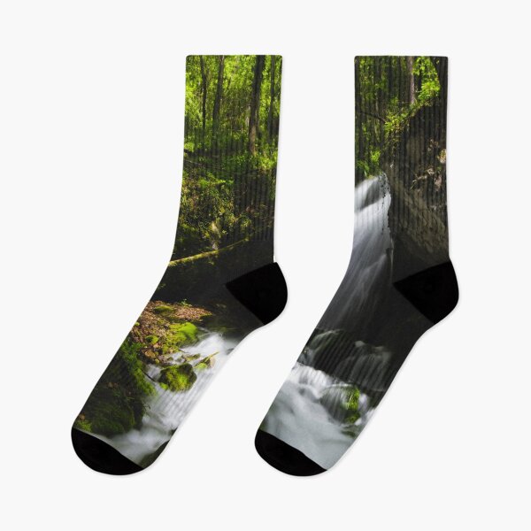 Item preview, Magical waterfall in enchanting green forest designed and sold by Patrik Lovrin.