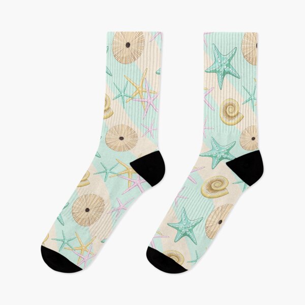 Item preview, Seashells Retro Pastel Sea Life designed and sold by BluedarkArt.