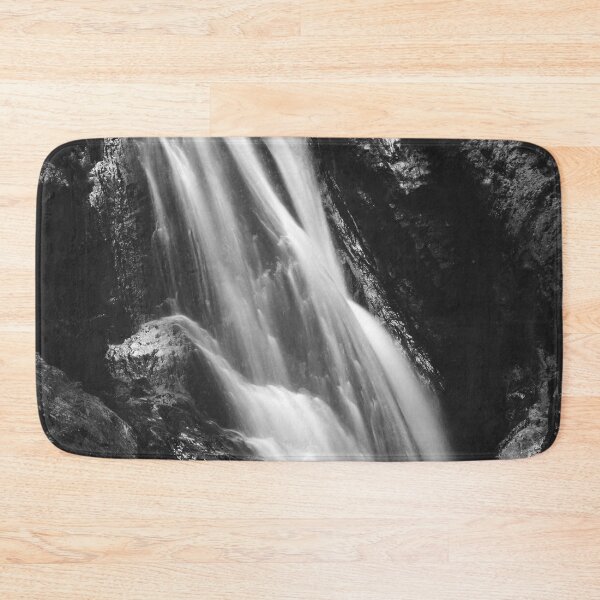 Item preview, Black and white waterfall in Hell Gorge, Slovenia designed and sold by Patrik Lovrin.