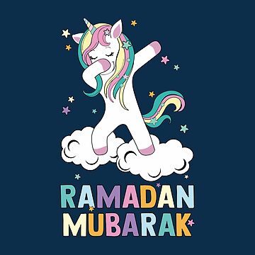 Dabbing Unicorn Ramadan Mubarak T-Shirt Dabbing Unicorn Ramadan Mubarak T-Shirt
