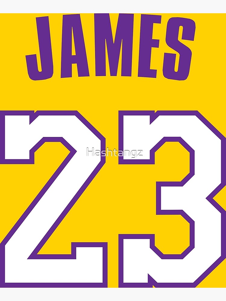  LeBron  James 23  Poster by Hashtangz Redbubble